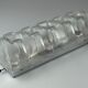 60s 70s wall lamp limburg germany wall sconce ice glass chrome space age