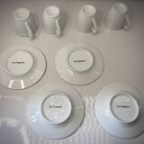 4 Espresso cups and saucers - Guy Degrenne