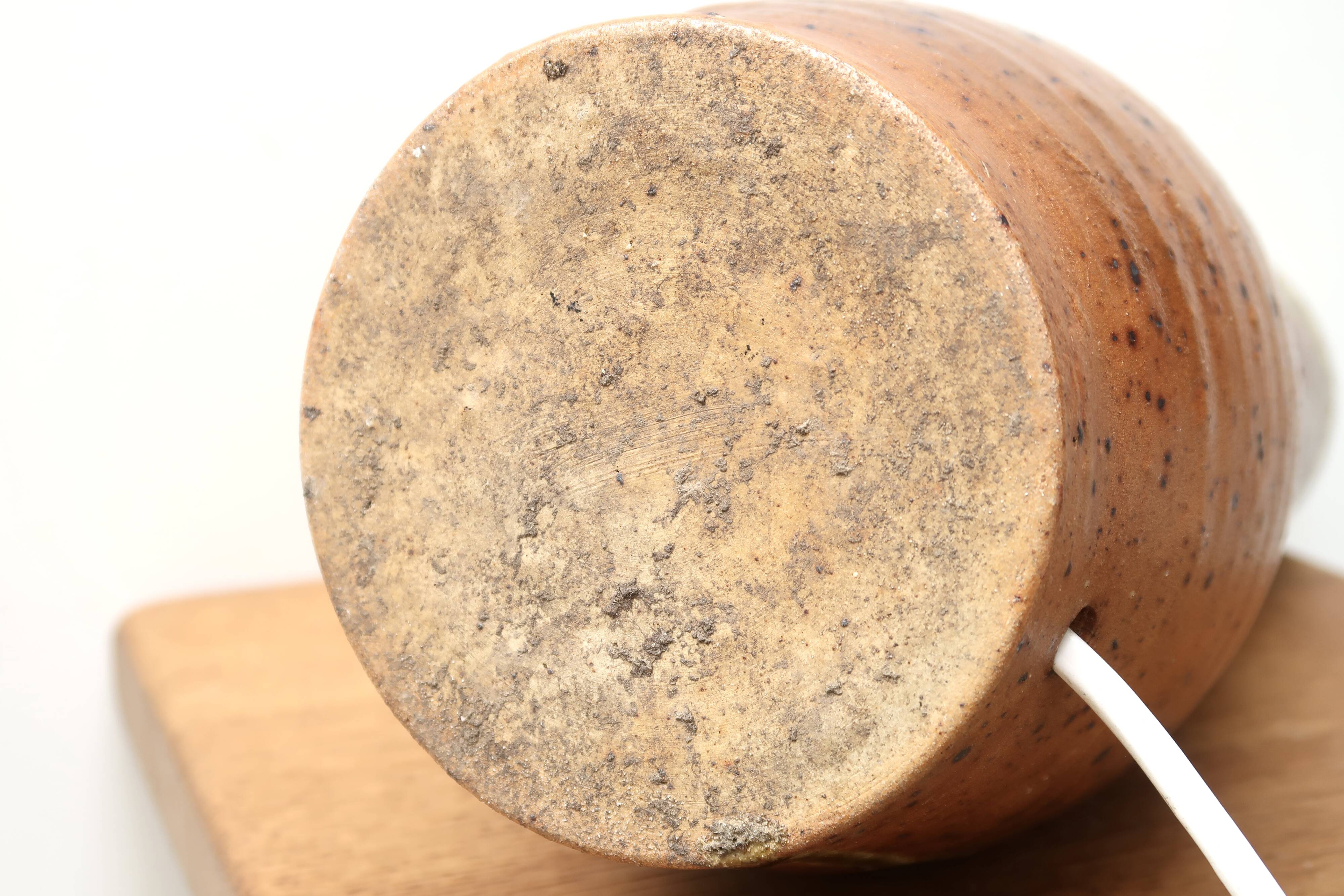 Sandstone lamp with potter's tear, 1970s