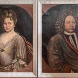 Paire de portraits 1715
