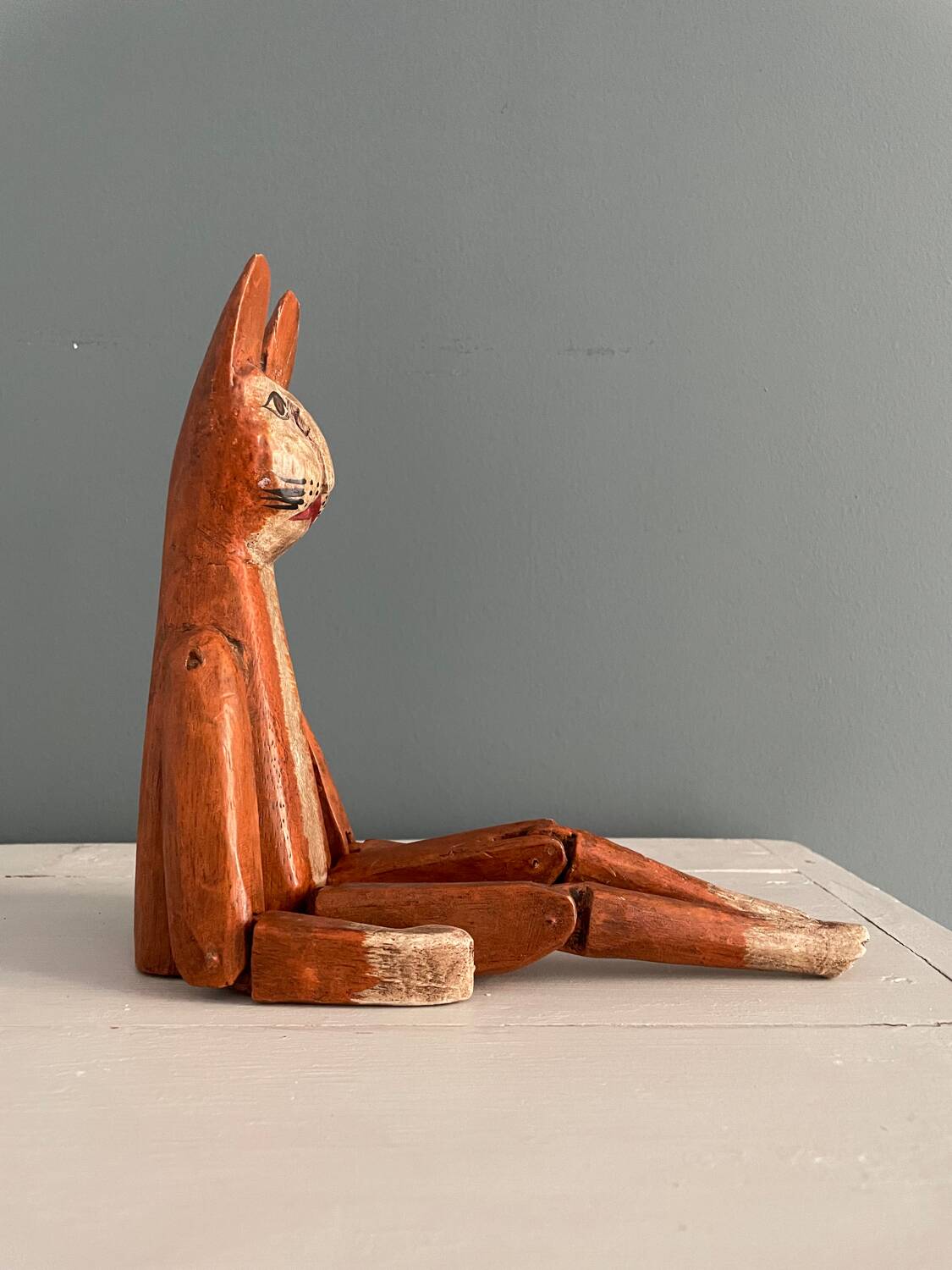 Old handcrafted wooden toy