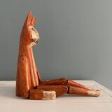 Old handcrafted wooden toy