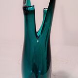 Murano vase with sliced neck by Flavio Poli