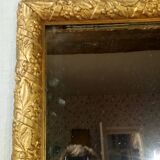 Large gold mirror Napoleon III style catering 76x130cm