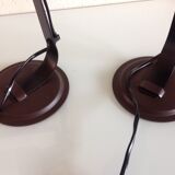 Pair of bedside lamps Metal vintage 70s spots