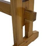 Vintage Scandinavian modern pinewood bench from the 1960's