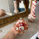 Opaline soliflore vase in the 70s