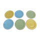 Set of 6 vintage plates Boch Kéraluc Belgium 1950 1960