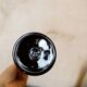 Vase soliflore en opaline noire