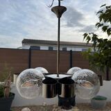 Chrome chandelier Space age 70s
