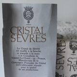 Series of 6 'Sèvres crystal' glasses