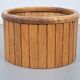 Vintage Oak Indoor Planter, Denmark, 1960s