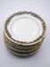 Set of 10 dessert plates – festive decoration & floral garlands