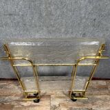 Luxury Trayx Textable Serving Trolley in Molded Plexiglas Ice