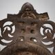 Cast Iron planter decorated with masks and lion paws, France 1850s