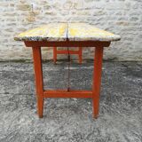 Folding brewery table