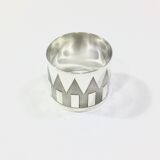 Art Deco silver towel ring