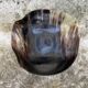Tribal patterned horn bowl