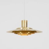 Early “P376” brass pendant light by Jørgen Kastholm & Preben Fabricius