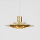 Première suspension en laiton « P376 » de Jørgen Kastholm & Preben Fabricius