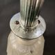 Art Deco table lamp – Silver bronze & pressed/molded glass