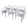 Lot de 6 fauteuils "lune d'argent" de Pascal Mourgue 1985