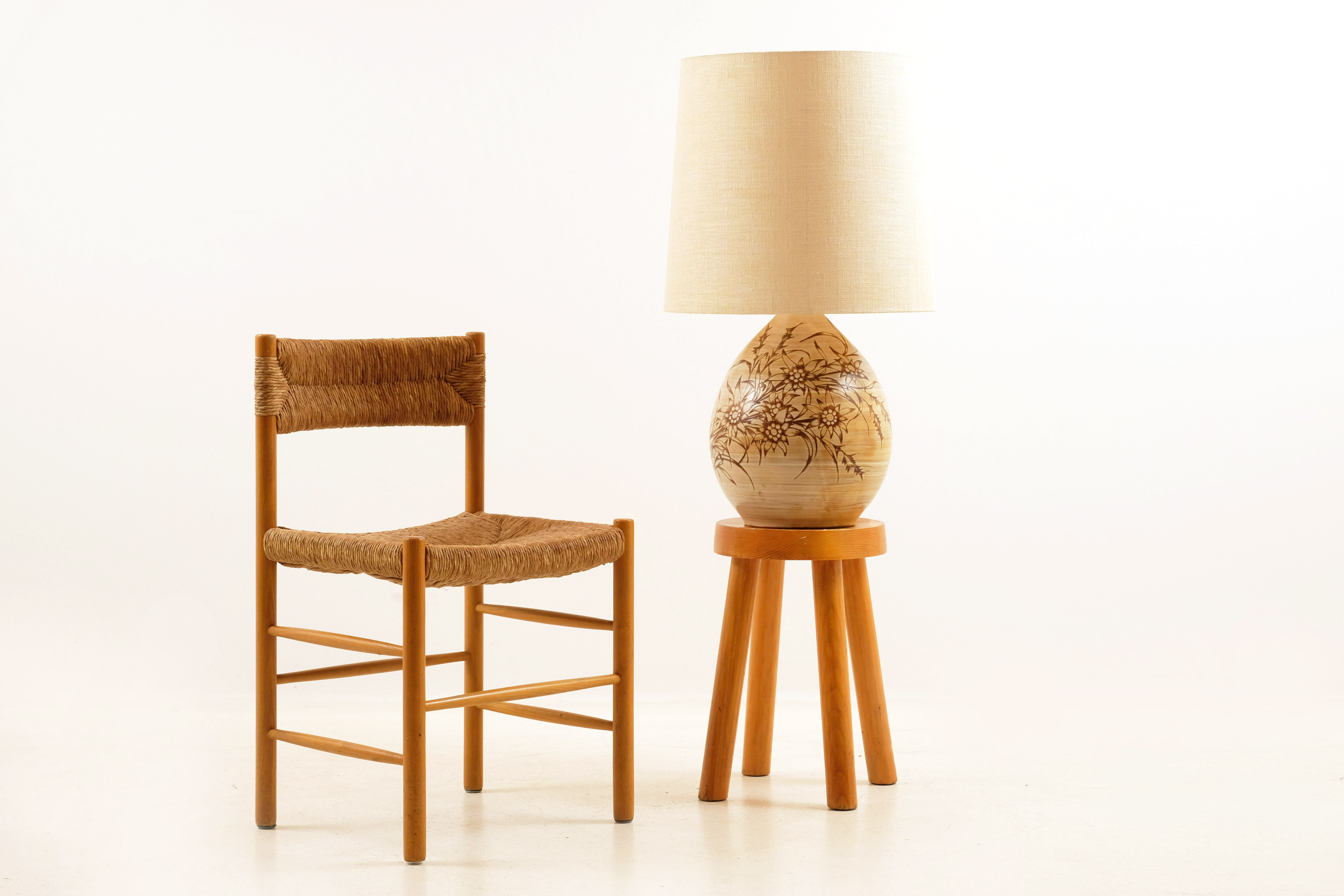 Lamp by Fonck and Mateo Vallauris 1960's