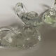 Set of 4 Schneider France crystal candle holders from the 1970s.