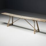 Console à tréteaux Wabi Sabi, France, XIXe siècle