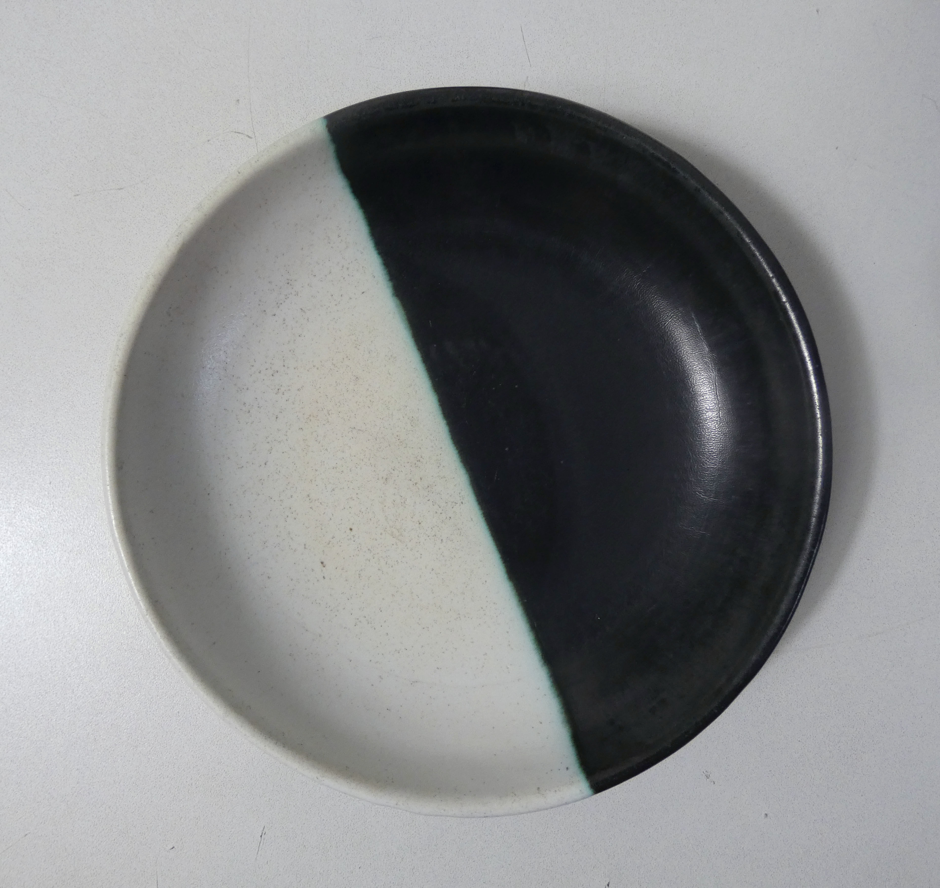 3 Vallauris ceramic plates signed Cerenne