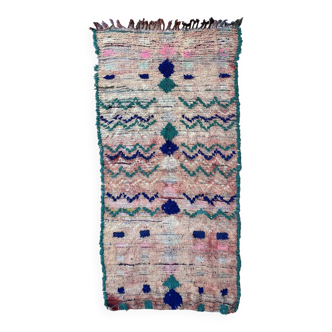 Colorful boujad Moroccan rug - 115 x 239 cm