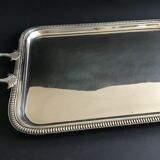 Silver metal tray