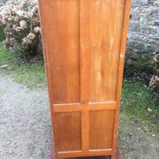 Vintage wardrobe with compass feet in beech