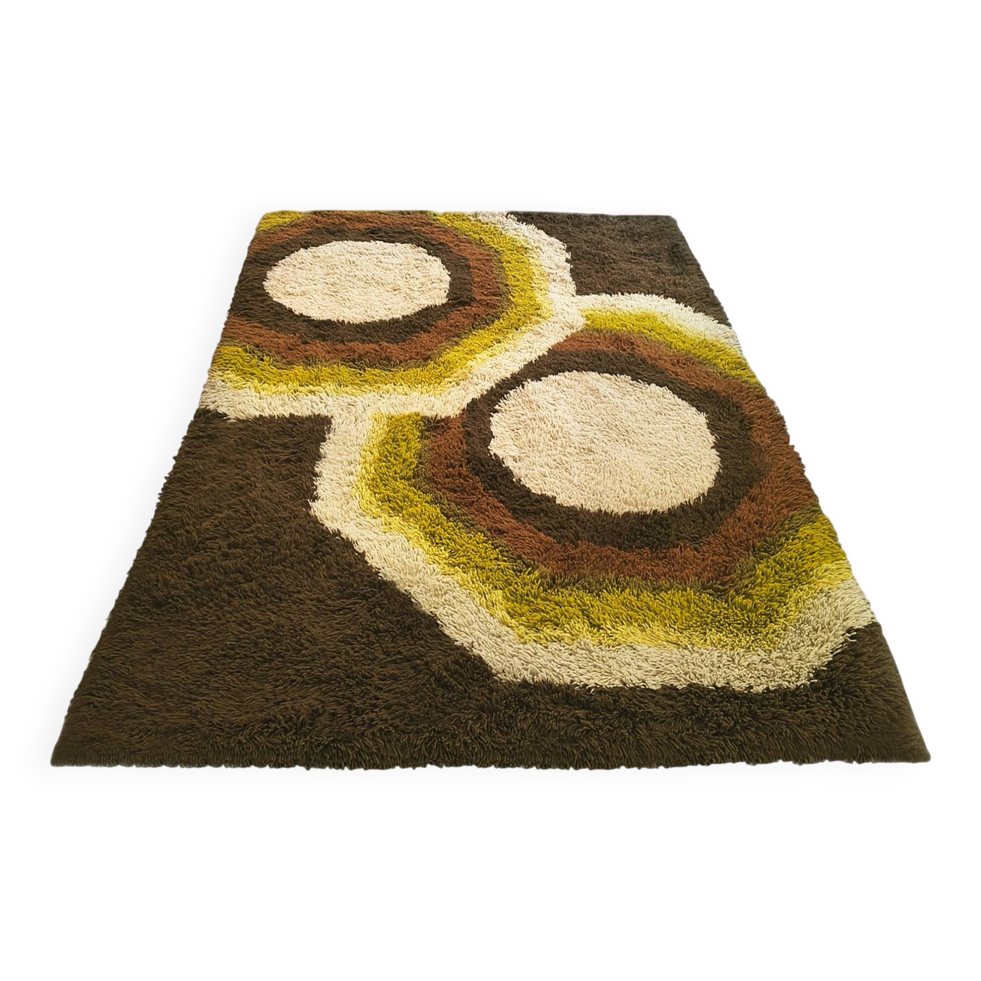1970s Gorgeous Space Age Luxury Rug by Desso with Original Label.