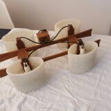 Pair of vintage Scandinavian pendant lights