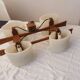 Pair of vintage Scandinavian pendant lights