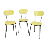 Yellow Formica chairs 1950