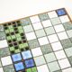 Mosaic tray with stoneware tiles in wooden frame, Bauhaus, 1970s