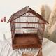 Antique wooden and steel birdcage