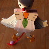 Articulated wooden puppet