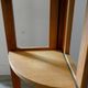 Folding corner shelves in light wood from the 50/60