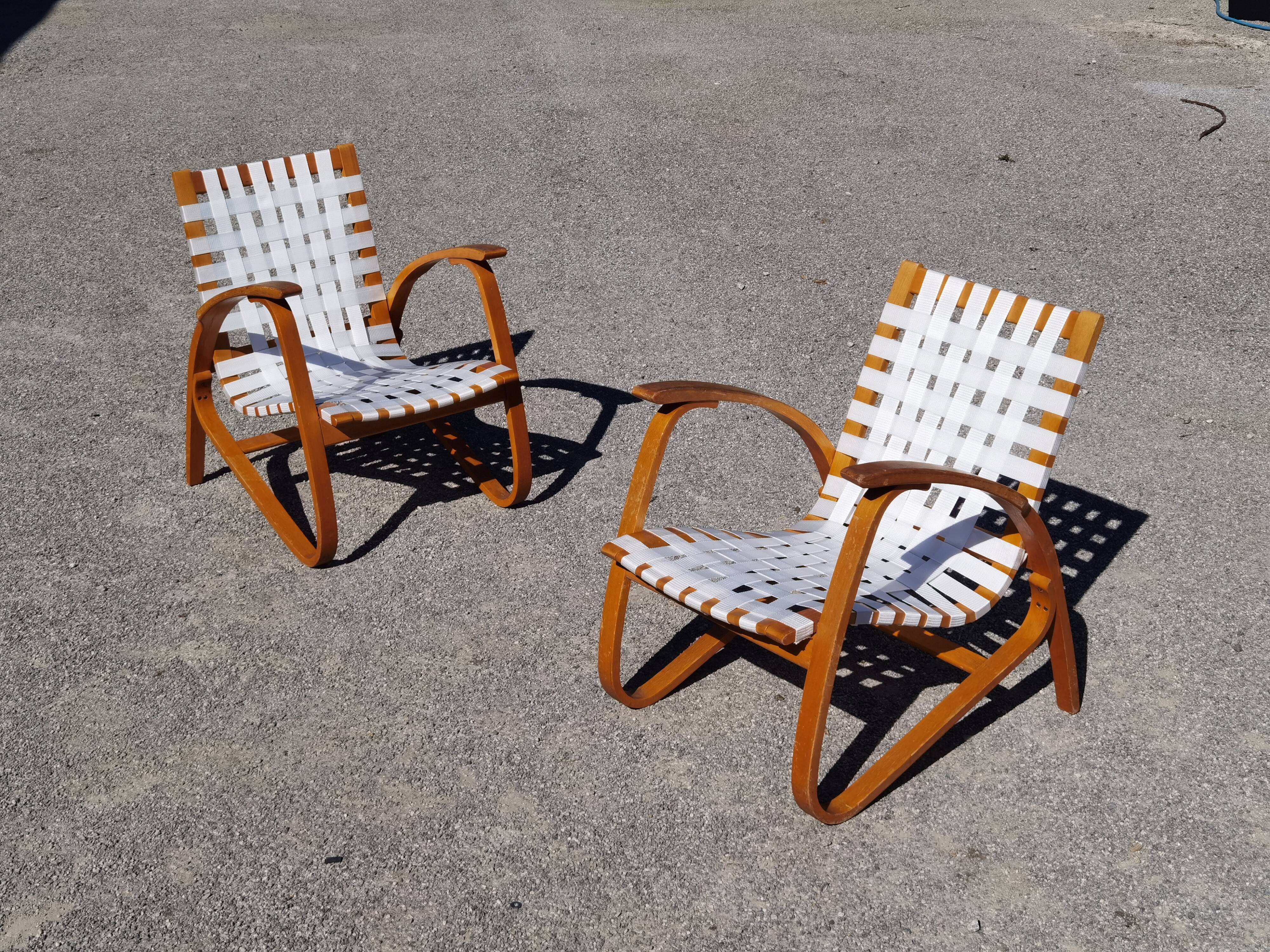 Paire de fauteuils par Jan Vanek pour Up Zavody 1930