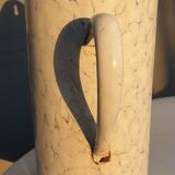 Pot washbasin wall mounted sheet metal enamelled