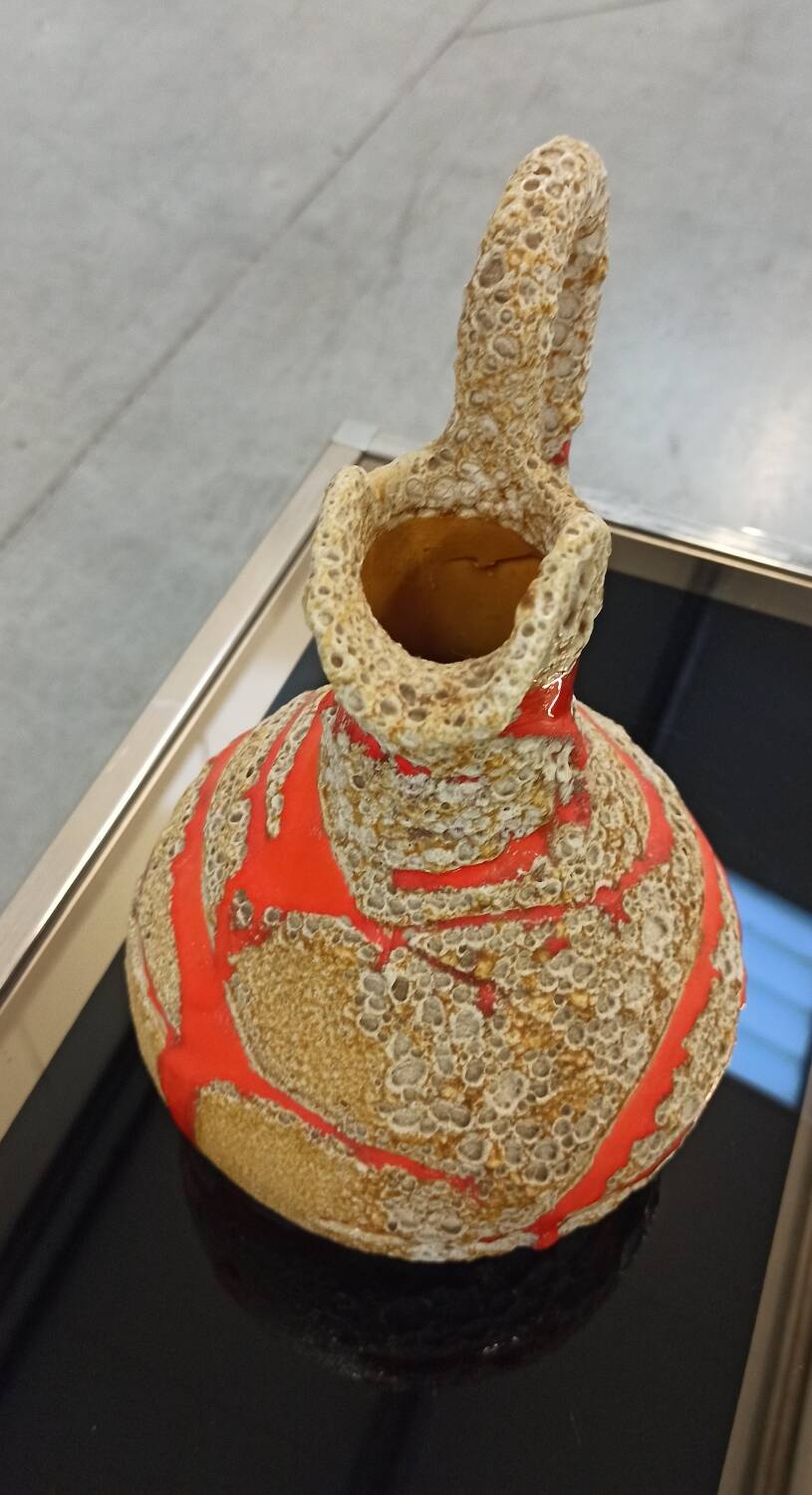 Ceramic vase from Vallauris, 70's