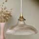 Vintage holophane glass lampshade pendant light