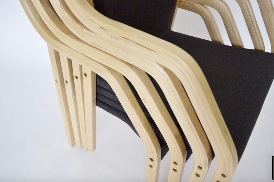 Set of 4 Dining chairs 4550 by Gražina Tulevičienė for Šiaulių Ventos Baldų Fabrikas