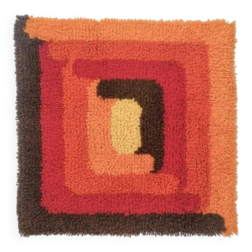 Rare Midcentury Wall Tapestry, Ege Rya Style, Denmark, 1970s