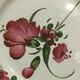 Eastern earthenware plate the Islettes flower bouquet decoration