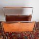 Review door vintage leather and metal