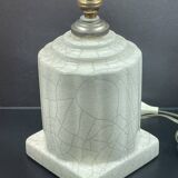 Art Deco cracked ceramic lamp base circa 1930 -